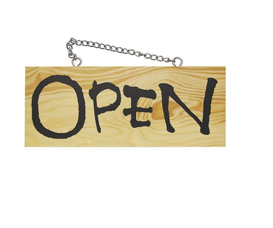 パステムマツザワ 木製サイン(横) 小 No3956 OPEN/CLOSE 310457 1個（ご注文単位1個）【直送品】