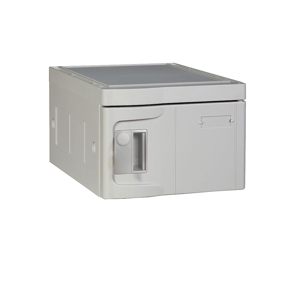 MTセキュリティジャパン T-280E樹脂製ロッカー(組立式) グレー MT-TPLA280E(GR) 1個(ご注文単位1個)【直送品】