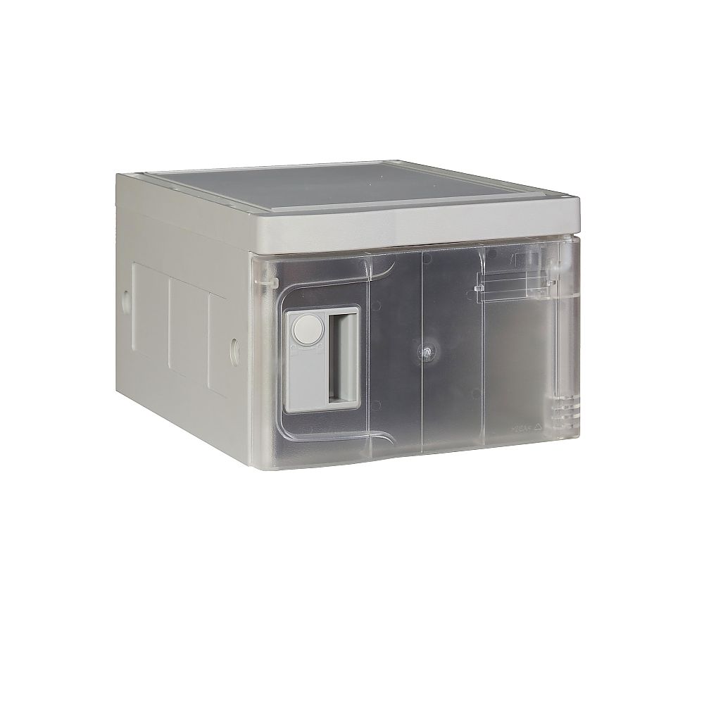 MTセキュリティジャパン T-280E樹脂製ロッカー(組立式) 透明 MT-TPLA280E(CL) 1個(ご注文単位1個)【直送品】