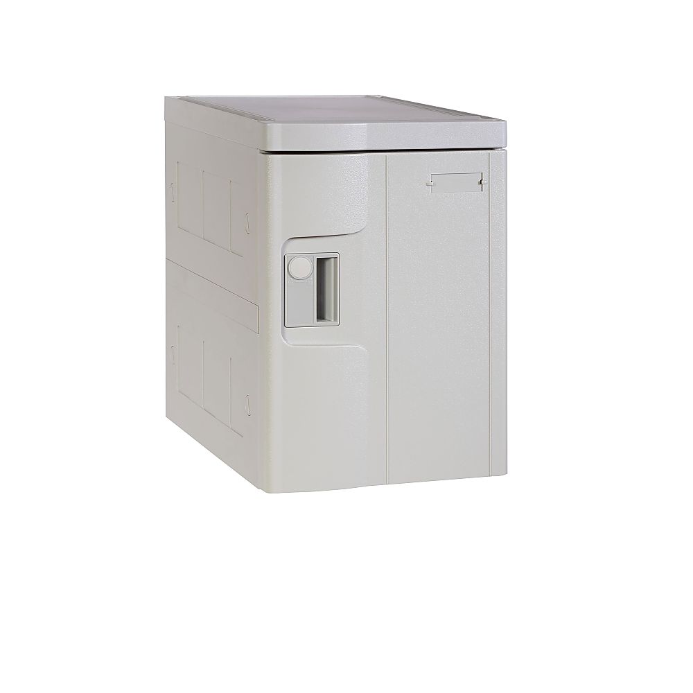 MTセキュリティジャパン T-280S樹脂製ロッカー(組立式) グレー MT-TPLA280S(GR) 1個(ご注文単位1個)【直送品】