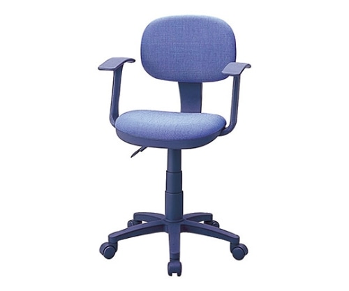 ナカバヤシ OAチェア 肘付き ブルー CGN-102B 1個(ご注文単位1個)【直送品】