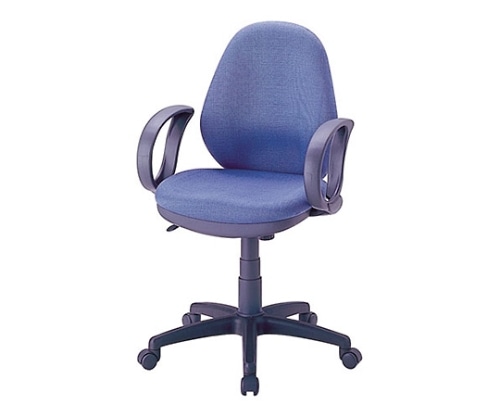 ナカバヤシ OAチェア 肘有ロッキング付ハイバッグ ブルー CGN-302B 1個(ご注文単位1個)【直送品】