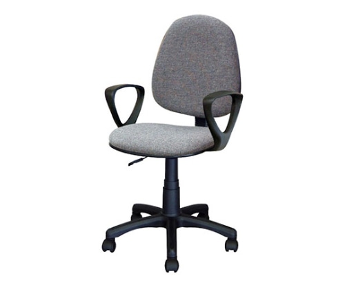 ナカバヤシ OAチェア ハイバック肘付き グレー CNE-202N/B 1個(ご注文単位1個)【直送品】