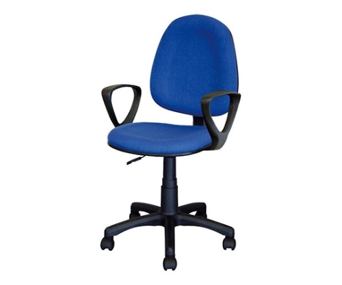 ナカバヤシ OAチェア ハイバック肘付き ブルー CNE-202B/B 1個(ご注文単位1個)【直送品】