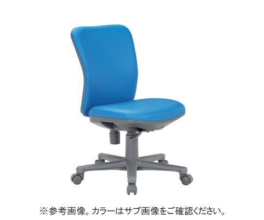 アイコ チェア ローバック肘なしタイプ Pブルー ビニールレザー OA-1105(VG1)PBU 1個(ご注文単位1個)【直送品】