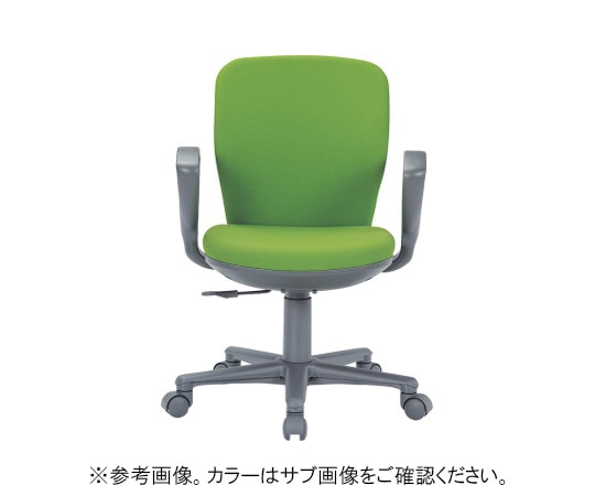 アイコ チェア セミローバックサークル肘タイプ ブラック 布張り OA-1055EJ(FG3)BK 1個(ご注文単位1個)【直送品】