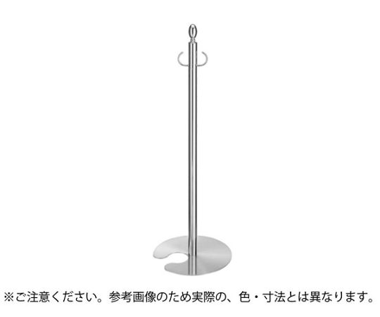 シロクマ フロアパーティションポールスタッキングクローム/ヘアーライン FPP0201 1個(ご注文単位1個)【直送品】