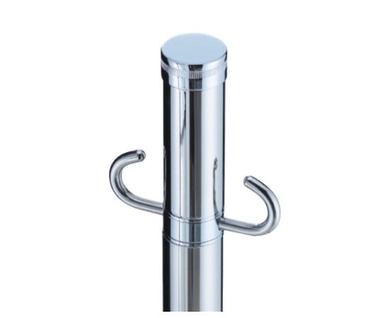 シロクマ フロアパーティションポールスタッキングクローム/鏡面 FPP0207 1個(ご注文単位1個)【直送品】