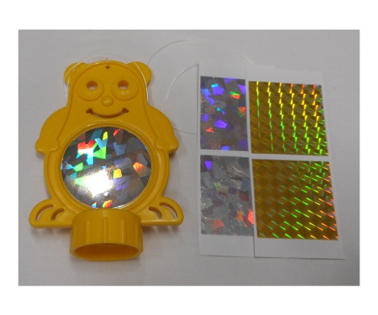 コンパル リサイクル防鳥パンダくん 反射シール付  1個(ご注文単位1個)【直送品】