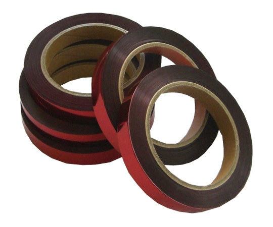 コンパル 防鳥OH赤銀テープ 5巻 12mm×90m  1セット(ご注文単位1セット)【直送品】