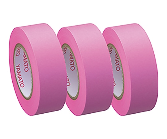 ヤマト(文具) メモックロールテープ蛍光カラー詰替用 15mm×10m ローズ 1個(3巻入) RK-15H-RO 1個(ご注文単位1個)【直送品】