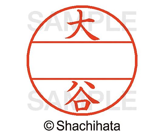シヤチハタ データーネームEX15号 マスター部 既製 大谷 XGL-15M-00499 1個(ご注文単位1個)【直送品】