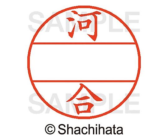 シヤチハタ データーネームEX15号 マスター部 既製 河合 XGL-15M-00789 1個(ご注文単位1個)【直送品】