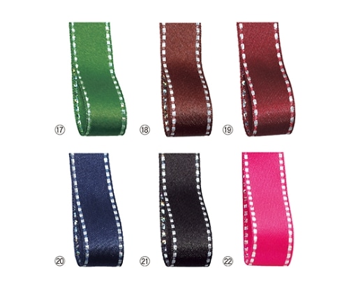 ストア・エキスプレス リボン グリッターWサテン 12mm幅 グリーン 61-276-5-17 1巻（ご注文単位1巻）【直送品】