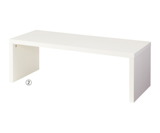 ストア・エキスプレス 木製ローテーブル W90cm ホワイト 61-84-11-2 1台（ご注文単位1台）【直送品】