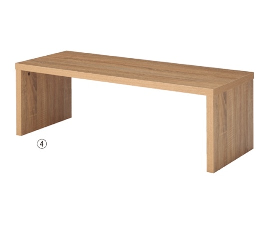 ストア・エキスプレス 木製ローテーブル W90cm ラスティック 61-84-11-4 1台（ご注文単位1台）【直送品】