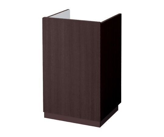 ストア・エキスプレス 3方枠型レジカウンター台 ダークブラウン W60cm 61-144-4-1 1台（ご注文単位1台）【直送品】