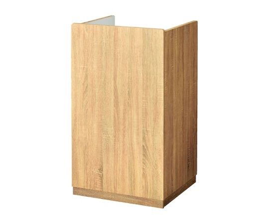 ストア・エキスプレス 3方枠型レジカウンター台 ラスティック柄 W60cm 61-144-5-1 1台（ご注文単位1台）【直送品】