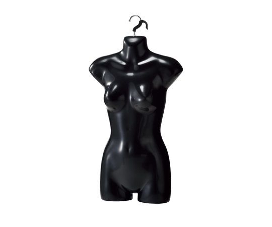 ストア・エキスプレス 婦人前面ハーフトルソー(つや有りタイプ) 黒 10台 61-187-10-1 1セット（ご注文単位1セット）【直送品】