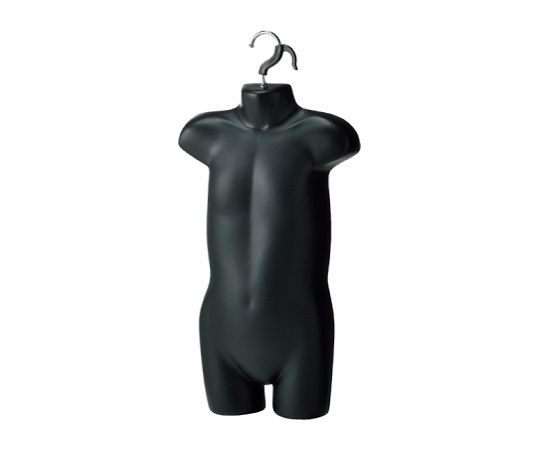 ストア・エキスプレス 子供前面ハーフトルソー(つや消しタイプ) 身長130cm 黒 61-780-57-4 1台（ご注文単位1台）【直送品】