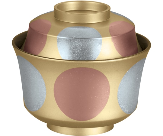 福井クラフト TA3.6寸 天竜寺椀 金内黒/銀銅日月 33503760 1個（ご注文単位1個）【直送品】