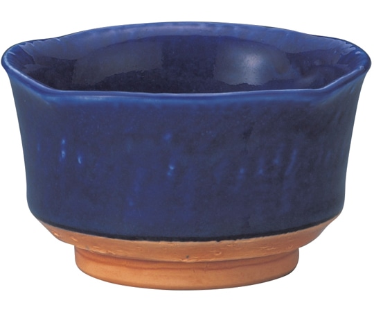 福井クラフト 四方押丸小鉢 瑠璃 51400460 1個（ご注文単位1個）【直送品】