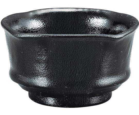 福井クラフト 四方押丸小鉢 ゆず天目黒 51272190 1個（ご注文単位1個）【直送品】