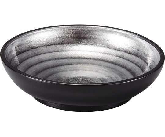 福井クラフト 5.8寸 丸平鉢 銀渦 74011690 1個（ご注文単位1個）【直送品】