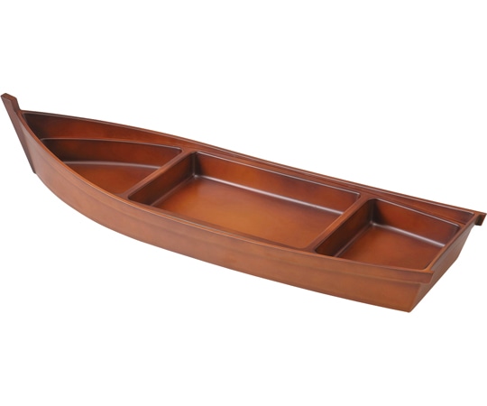 福井クラフト 源氏やかた舟ブラウン仕切付 55203695 1個（ご注文単位1個）【直送品】