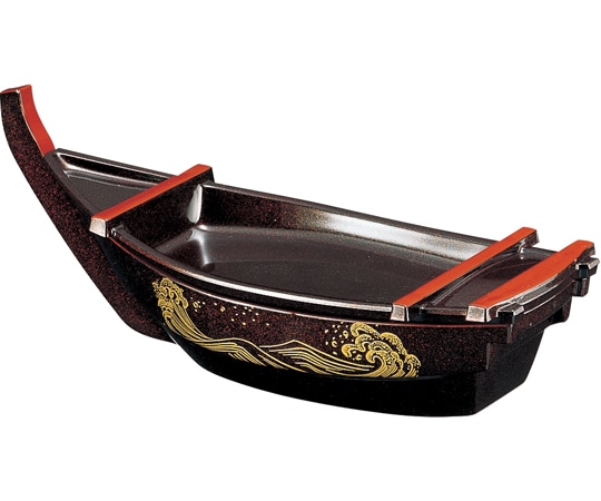 福井クラフト 快慶盛舟 茶パール波 51352280 1個（ご注文単位1個）【直送品】