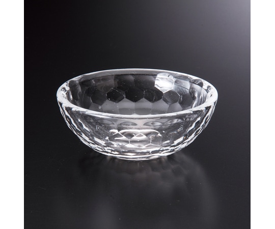 福井クラフト AC φ70鉢 亀甲カット 透明(全面塗) 75007050 1個（ご注文単位1個）【直送品】