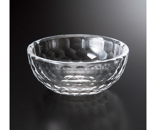 福井クラフト AC φ80鉢 亀甲カット 透明(全面塗) 75007060 1個（ご注文単位1個）【直送品】