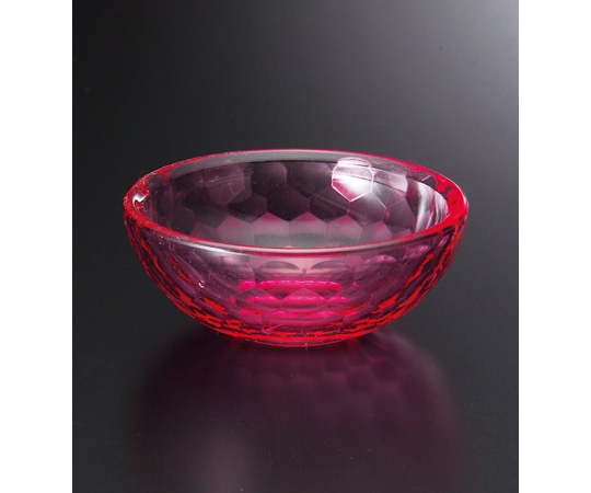 福井クラフト AC φ70鉢 亀甲カット レッド(全面塗) 75007052 1個（ご注文単位1個）【直送品】