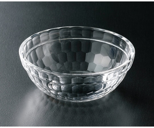 福井クラフト PCT φ113 亀甲重ね丸鉢 透明 80000510 1個（ご注文単位1個）【直送品】