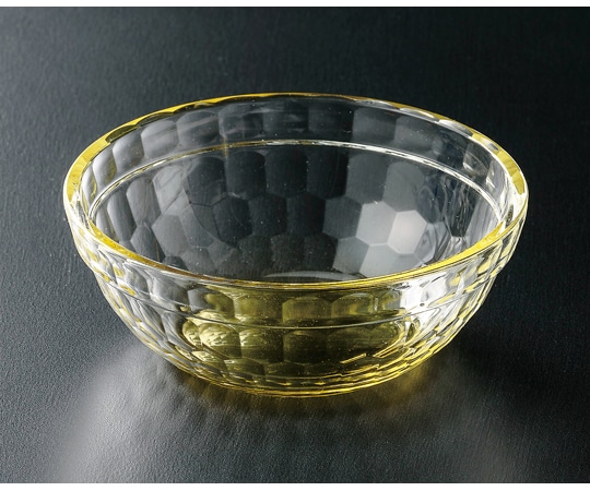 福井クラフト PCT φ113 亀甲重ね丸鉢 イエロー 80000530 1個（ご注文単位1個）【直送品】