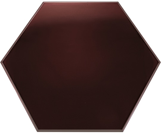 福井クラフト 39cm 六角プレート 溜SH塗/黒乾漆 17411620 1個（ご注文単位1個）【直送品】