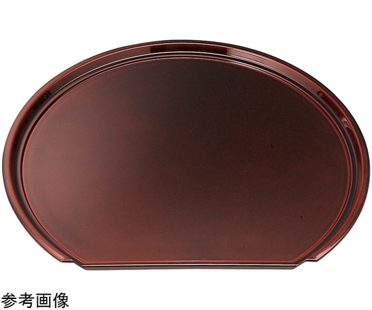 福井クラフト 尺4 半月フライト盆 溜SH塗 50306180 1個（ご注文単位1個）【直送品】