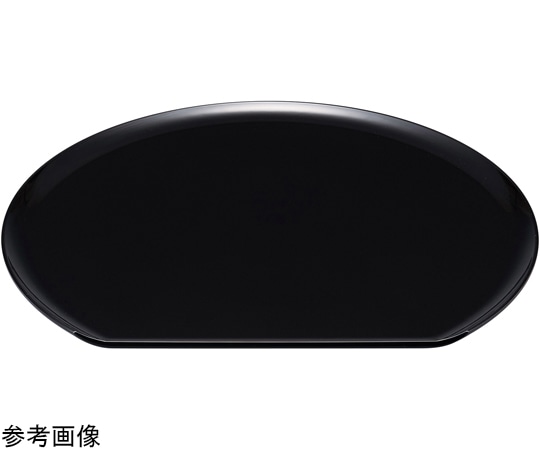 福井クラフト 尺3 浪漫半月盆 黒 11016220 1個（ご注文単位1個）【直送品】