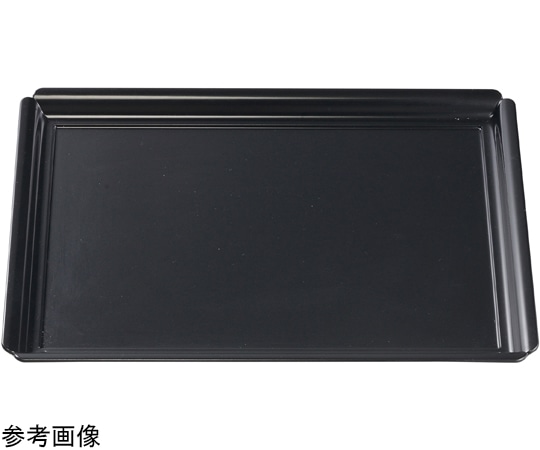 福井クラフト 尺2 木瓜長角盆 黒マット弱SL 15003810 1個（ご注文単位1個）【直送品】