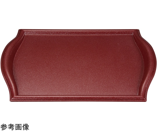福井クラフト 耐熱A)尺5 波渕トレー 銀朱パール弱SL 11008360 1個（ご注文単位1個）【直送品】