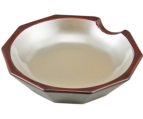 福井クラフト 亀甲箸置付醤油皿 黄金銀彩渕べっ甲 46200300 1個（ご注文単位1個）【直送品】