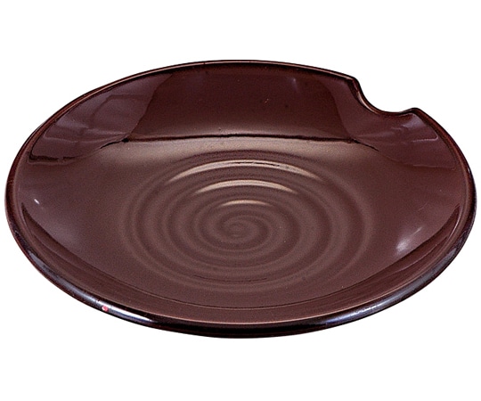 福井クラフト 丸箸置付醤油皿 新溜裏塗無 60002360 1個（ご注文単位1個）【直送品】