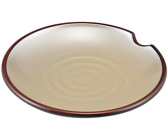 福井クラフト 丸箸置付醤油皿 黄金銀彩渕べっ甲 46200310 1個（ご注文単位1個）【直送品】