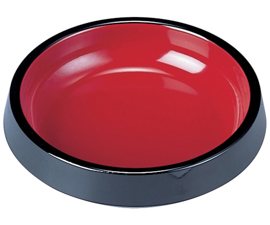 福井クラフト ダイヤ小皿 黒内朱80 48201160 1個（ご注文単位1個）【直送品】