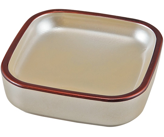 福井クラフト DX角小皿 黄金銀彩渕べっ甲 46200430 1個（ご注文単位1個）【直送品】