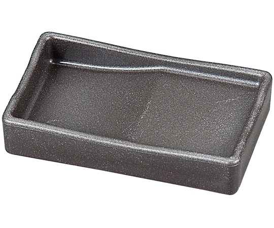 福井クラフト 箸置付長角醤油皿 黒銀いぶし塗 75007290 1個（ご注文単位1個）【直送品】