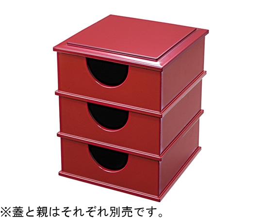 福井クラフト のぞき松花堂 PT吟朱裏黒 蓋 21011240 1個（ご注文単位1個）【直送品】