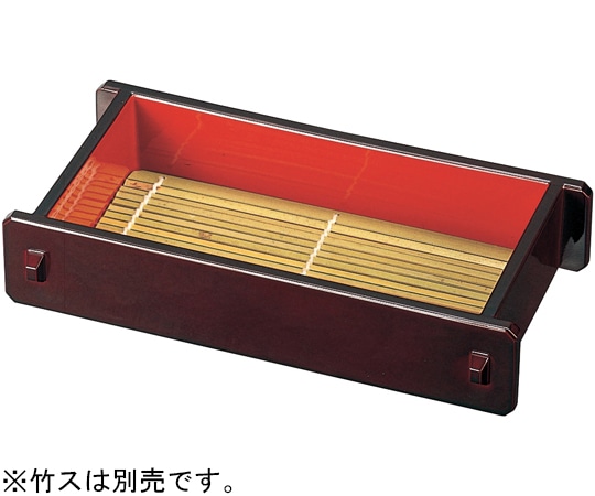 福井クラフト 7寸 長手ツノセロ溜内朱(底板付 46191150 1個（ご注文単位1個）【直送品】