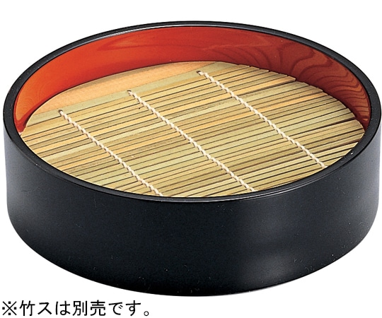 福井クラフト 16cm 丸ザル 黒内朱(本体) 45021120 1個（ご注文単位1個）【直送品】