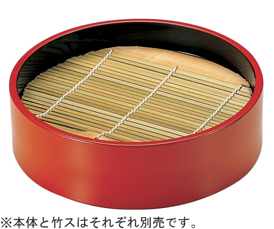 福井クラフト 16cm 丸ザル朱内黒天朱(本体) 45021110 1個（ご注文単位1個）【直送品】